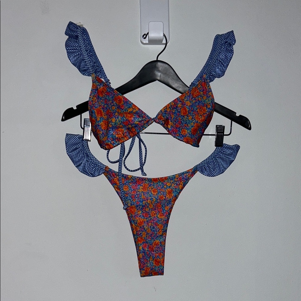 Strawberry Milk Mob Blue and Orange Bikini